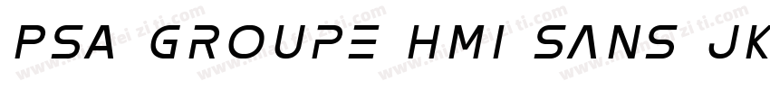 PSA Groupe HMI Sans JK Regular字体转换